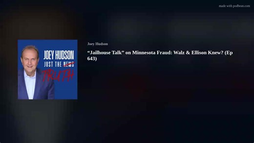 Just the Truth with Joey Hudson Minnesota is unraveling—again. In today’s episode, we break down explosive new “jailhouse talk” allegations from convicted Feeding Our Future fraud figure Aimee Bock, who claims Gov. Tim Walz and AG Keith Ellison knew about widespread fraud long before federal prosecutors stepped in. Then—DOJ makes arrests tied to the St. Paul church disruption protest, but a federal magistrate judge rejects an attempt to charge Don Lemon in connection with the incident. Finally, 
