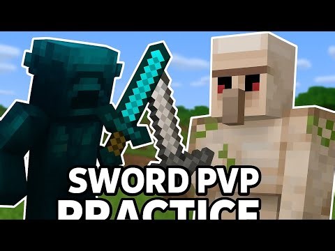 minecraft sword pvp practice again