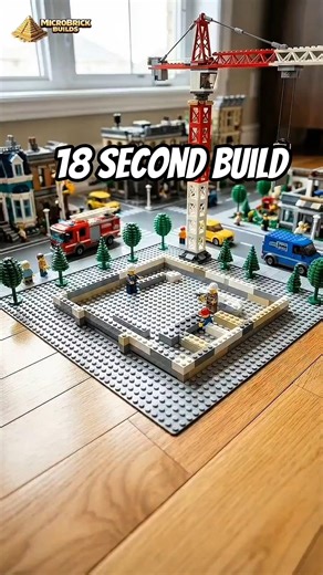 Building a Perfect LEGO Skyscraper in 18 Seconds