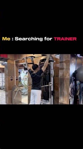 Me searching for trainer but my Trainer 🫣😂🎀 #funny #viral #gym #trainer #shorts