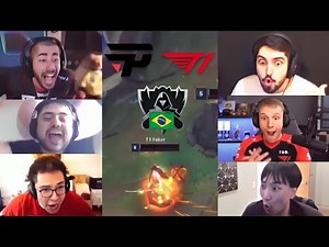 STREAMERS REACT TO THE BEST MOMENTS OF Pain Gaming VS T1 AT WORLDS 2024