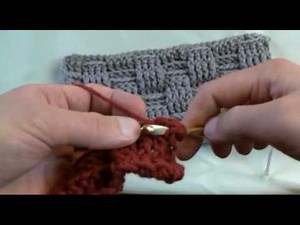 How To Crochet A Basket Weave Stitch - RH Part 2 of 2