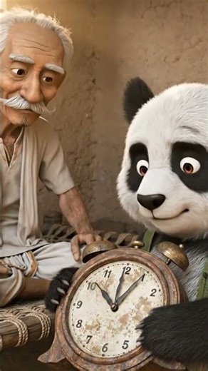 Panda and the Broken Clock #kidsmotivation #cartoonstory