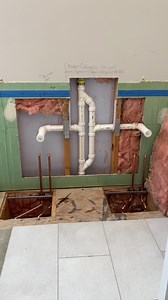 DOUBLE VANITY ROUGH IN #plumbing #plumber #construction #reel #plumero #handyman #diy #howto #tips | Plumb Young