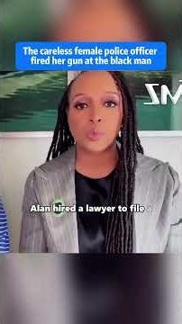 The careless female police officer fired her gun at the black man