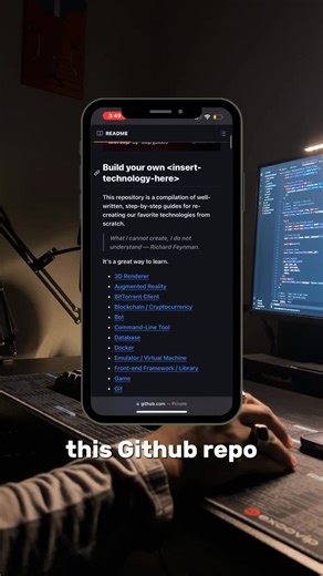 Jameel • Land a Software Engineering Job on Instagram: "Stop building trash coding projects for your resume. If you actually want to land a software engineering job you need to be more creative with your projects. Check out this GitHub repo and let me know what you think 🤌🏿"