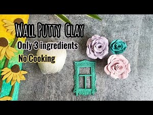 Homemade Air Dry Clay | Wall Putty Clay Recipe | How to make clay at home