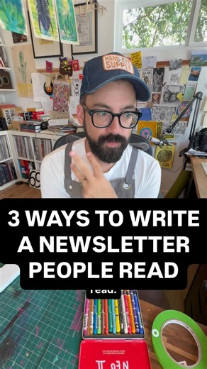 Austin Kleon on Instagram: "My Friday newsletter just passed 300,000 subscribers. People often ask me for newsletter writing tips, so here they are. (If you’d like to subscribe to my newsletter, there’s a link in my bio: @austinkleon)"
