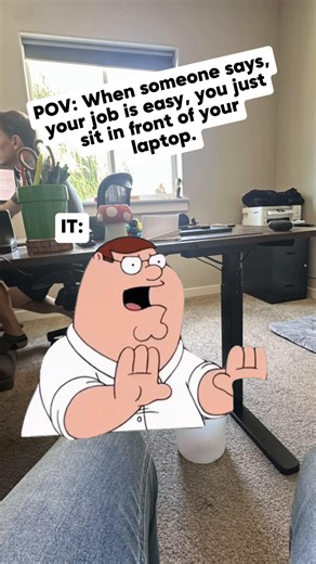 “Your job is easy, you just sit in front of your laptop” 🛑 woah woah woah — let’s slow down right there 😤💻 Behind every “easy” click is a network we’re protecting, a disaster we prevented, and a business that’s still running because of it. 👉 Follow IT Secure for more of what IT really looks like 💬 Comment the most “your job is easy” thing anyone’s ever said to you! #IT #ITHumor #TechSupport #SmallBusiness #TechTok