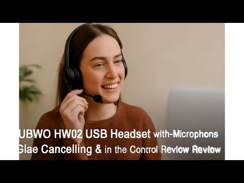 🎧 NUBWO HW02 USB Headset with Microphone Noise Cancelling & In-line Control, Ultra Comfort Review 🎧