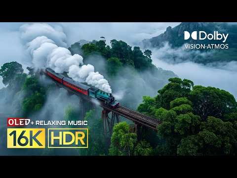 BEST 16K Video ULTRA HD | Dolby Vision HDR Nature 120FPS | Relaxing Music