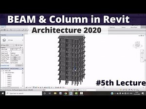 How to place BEAM & Column in Revit Architecture 2020 [Revit Tutorial]