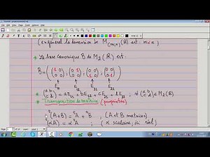 Calcul d'une matrice