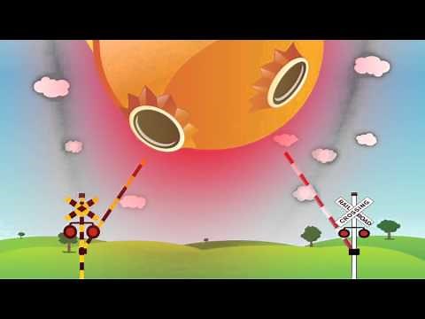 電車 踏切 地球を守る踏切 Railroad crossing Armageddon