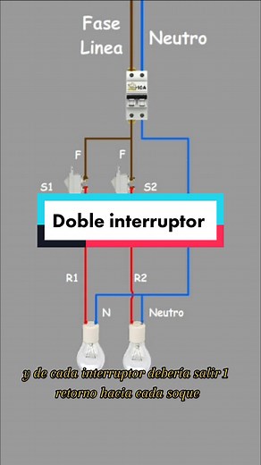 Instalación de Doble Interruptor de Luz en Domótica