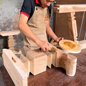 The Carpenter Took Time To Perfect The Giant Table | Woodworking Skill