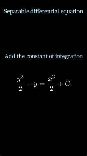 Solving a differential equation 🔥 #DifferentialEquations #Calculus #Math #fyp #viral #tutorial