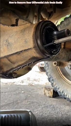 How to Remove Rear Differential Axle Seals Easily #shorts #mechanic #automobile