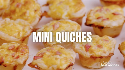 6 ingredients. 30 mins. These mini quiches always go down a treat! https://www.bestrecipes.com.au/recipes/best-mini-quiches-recipe-4/a1qxc2lf | Best Recipes
