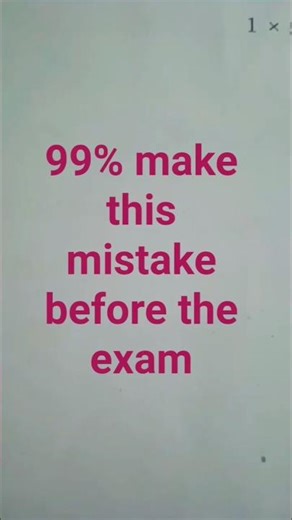 Study mistakes done by every people #motivation
