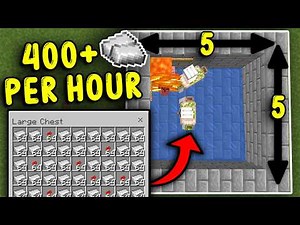 The EASIEST IRON Farm for Minecraft Bedrock 1.21!