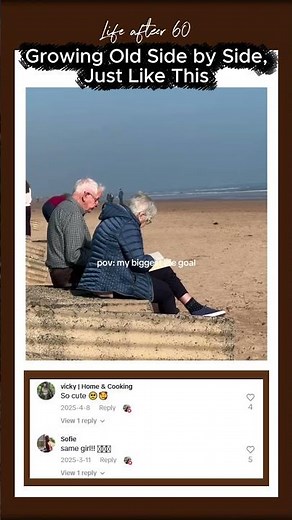 Growing Old Side by Side, Just Like This #oldcouplegoals #couplegoals