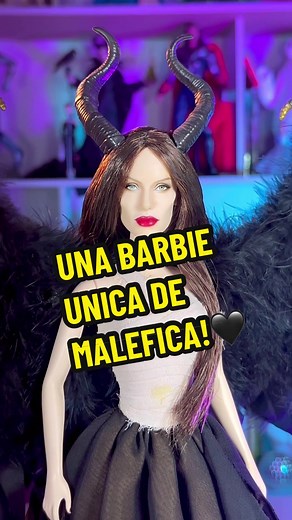 Hice una muñeca única de Maléfica de Disney interpretada por Angelina Jolie #coleccionistademuñecas #coleccionista #ooakdoll #maleficent #angelinajolie
