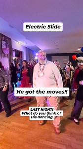 On the dance floor doing the electric slide. He can move. What do you think? Did he do good!!?? #dance #electricslide #music #couplecomedy #bearsofinstagram | Sandro Cinelli