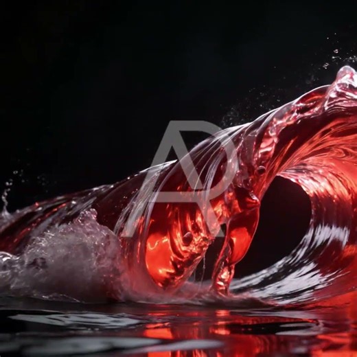 🍷 Splash of Red Wine by Abstract Photorealism™