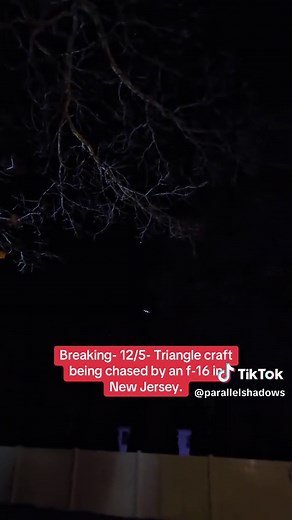 UFO Sighting: Triangle Craft Chased by F-16 in New Jersey | TikTok