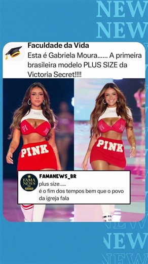 Ela é plus size? 😱 #famanews_br #shortsbrasil #viral