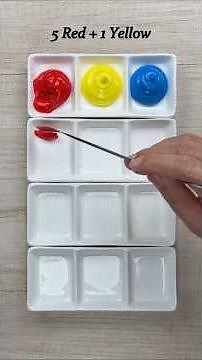 9 Beautiful Colors from Red, Yellow and Blue