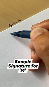 472 reactions · 36 shares | Sample Signature for 'M' Keep on watching and don't forget to like, share and follow. Thank you and Enjoy! Highlight #reelsviralシ #followerseveryone #highlightseveryone #reelsviral #follower #followers | Leon Maguale | Facebook