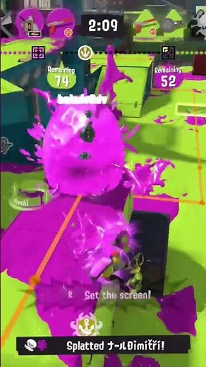 Screen slosh combo winning it for me #splatoon3 #nintendo #gaming #splatoon #shorts #nintendoswitch