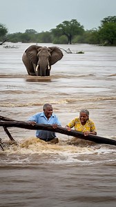 444K views · 7.9K reactions | Elephant Saves Couple From Deadly Flood! #animals #rescue #wildlife | Pawsome Stories | Facebook