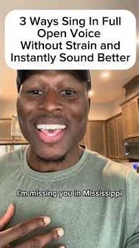 3 Ways To Sing In Full Open Voice Without Strain and Instantly Sound Better