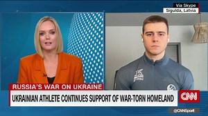 Ukrainian athlete continues support of war-torn homeland