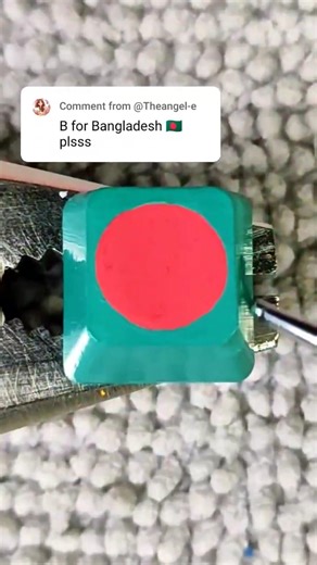 Drawing B for Bangladesh flag 🇧🇩 but on my custom keyboard! #bangladesh #drawing #keyboard #keycaps