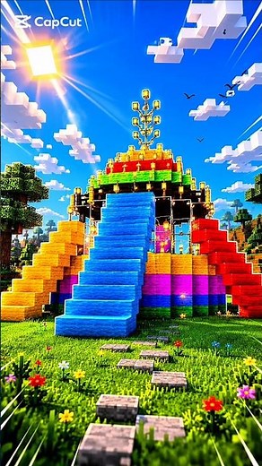 I Built the Most Colorful Stair Temple in Block Craft 3D! 🌈 | Amazing Build Tutorial