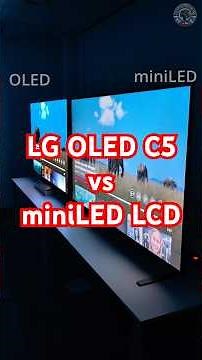 LG C5 OLED vs LCD miniLED 1:1 ATA Comparison Darkroom #Oled vs lcd #LG Oled #QNED #qled