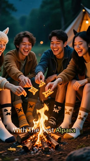 Experience ultimate comfort on your adventures with alpaca socks! 🥾❄️ Warm, cushioned, and moisture-wicking! 🌲✨ #AlpacaDirect | AlpacaDirect.com