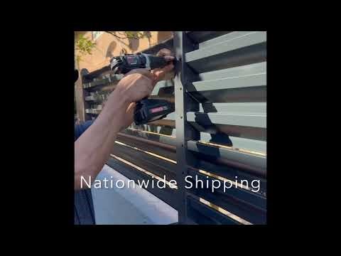MNR Metal Louvered Fence installation video