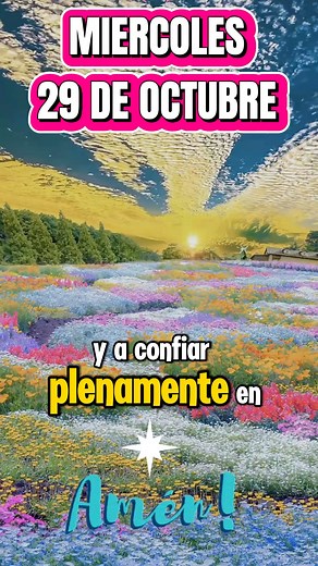 38K views · 889 reactions | ✨ Buenos días, miércoles 29 de octubre  Que la paz de Dios te acompañe en cada paso que des hoy. Confía, porque donde el Señor guía, Él provee.  #FelizDía #Martes | Tarjetitas.org | Facebook