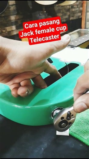 cara pasang lobang jack gitar telecaster