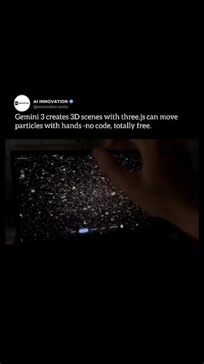 Real-time 3D Particle Systems with Google AI Studio and Gemini 3 | AI Innovation.Works posted on the topic | LinkedIn