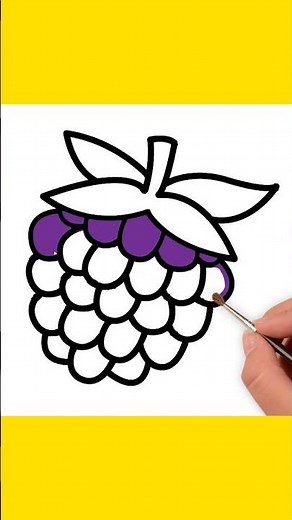 How to Draw Grapes Easily | Step-by-Step Drawing Tutorial for Beginners