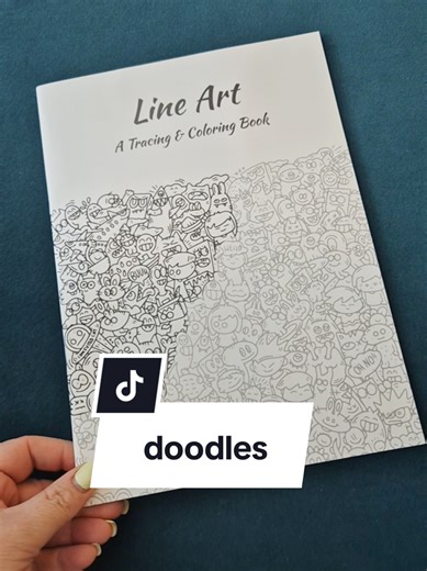 line art tracing and colouring book. perfect for doodling and relaxing #tiktokmademebuyit #colouring #tracing #art #doodling