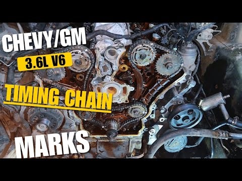 Chevy 3.6l v6 timing chain marks 
