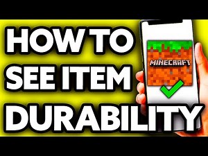 How To See Minecraft Item Durability [ONLY Way!]