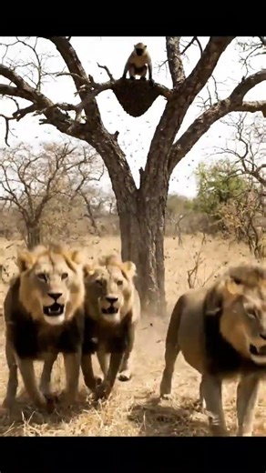 Monkey’s Bee Prank on Sleeping Lion 😂😱 | Jungle Chaos